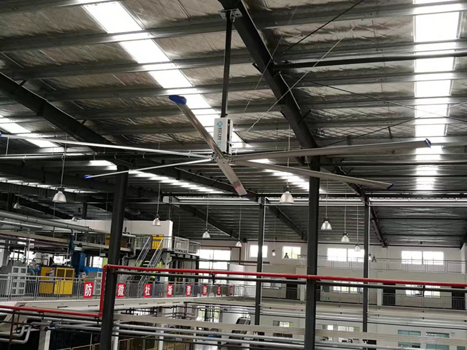大型工业吊扇，一款帮您赚钱的高大空间降温通风利器！瑞兆为您提供高大空间降温完美解决方案。